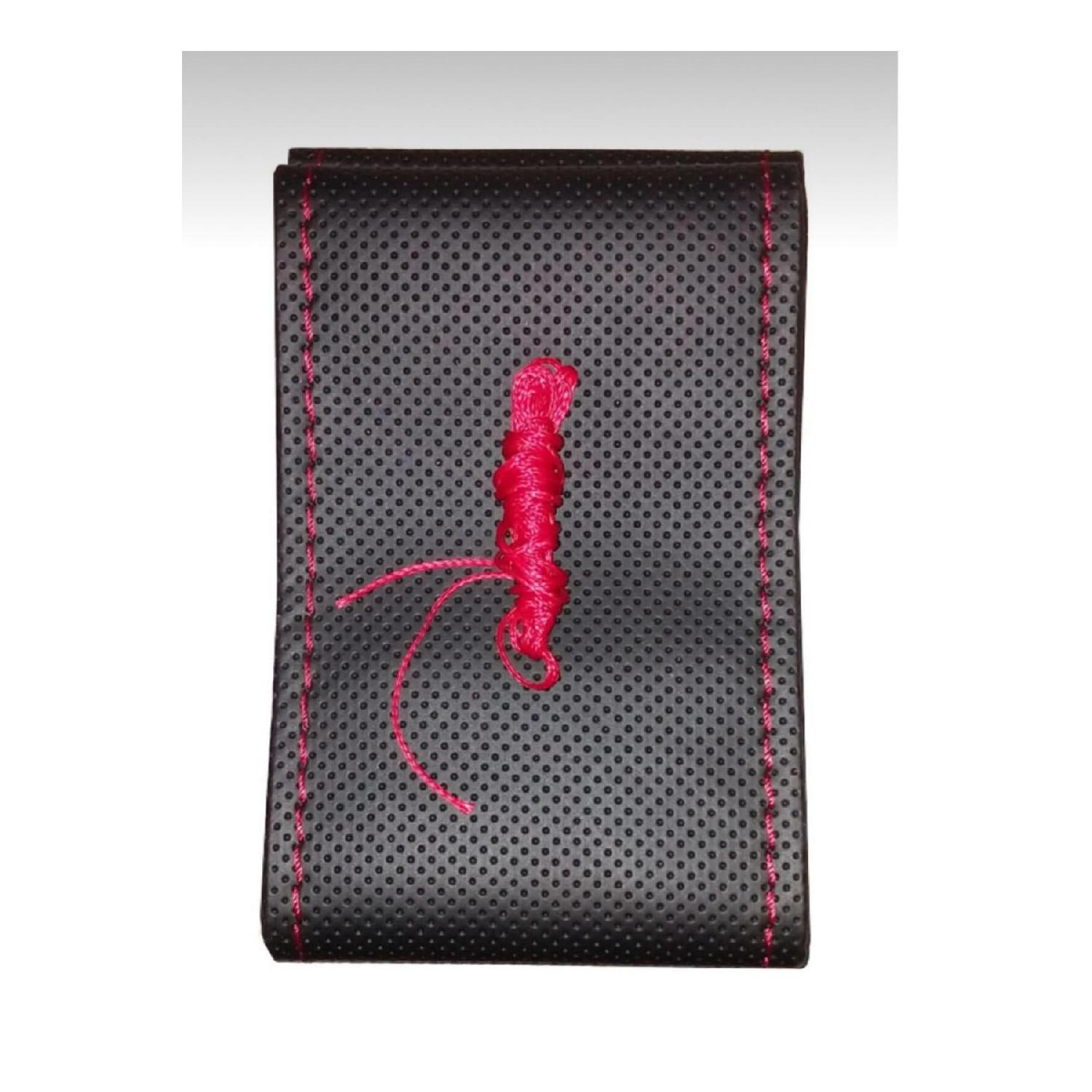 

Fiat Linea Steering Wheel Cover With Dotted Red Thread красный