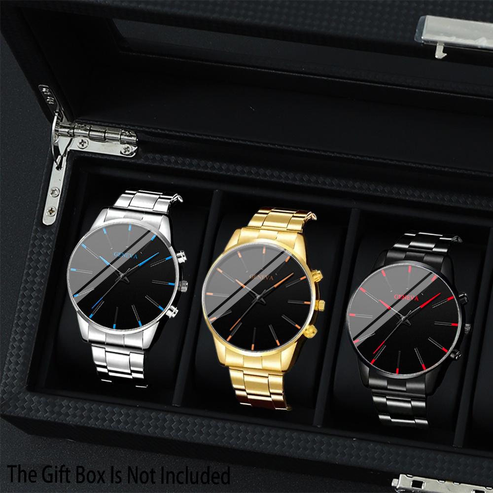 

3 Pcs/set, Casual Men s Watch Set, Men s Watch, 3psc Watch, Quartz Watch, Very Suitable for Daily Wear, The Perfect Gift for Men