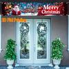 Merry Christmas Fence Banner, Holiday Welcome Sign, outdoor lawn porch yard sign