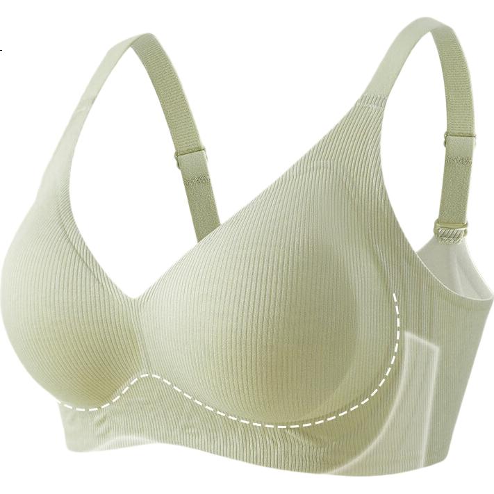 GUJIN New Women's Push-Up Bra, Small Bust Enhancement, Anti-Sagging, Wireless, Seamless, Breathable Bra