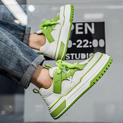 Men's Korean Style Trendy Board Shoes Thick Soled Street Style Fashionable and Versatile Men's Casual Sports Shoes