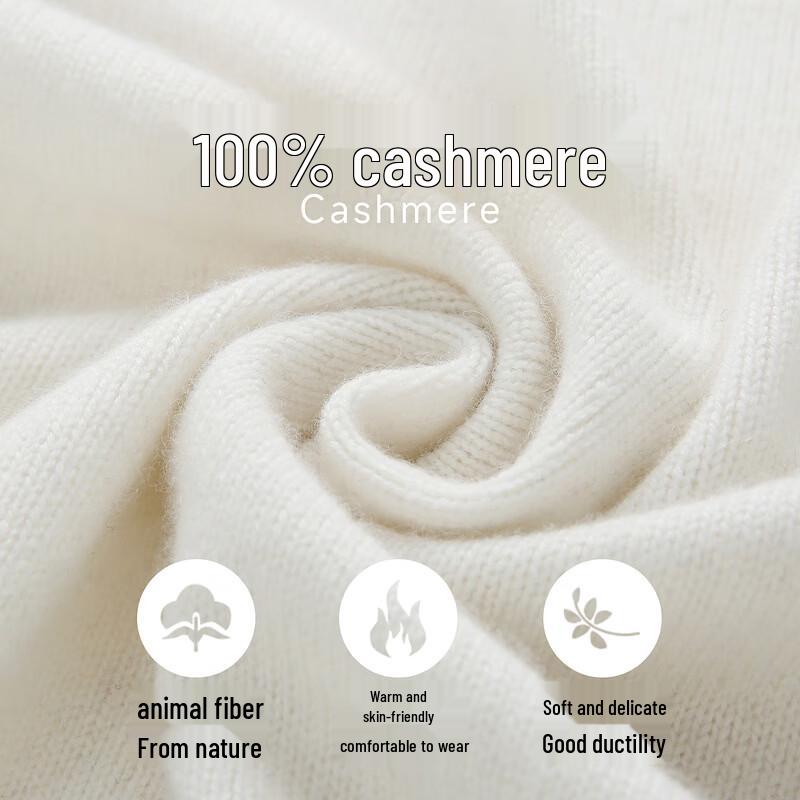 Zhaojun Women's 100% Cashmere Thickened Lapel Cardigan