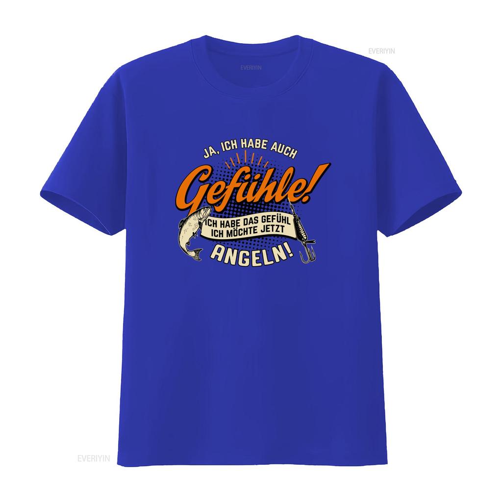 Angler Fishing Feel T Shirt for Men with Funny Sayings Ich Habe Das Gefühl Möchte Jetzt Angeln vintage Washed Unisex
