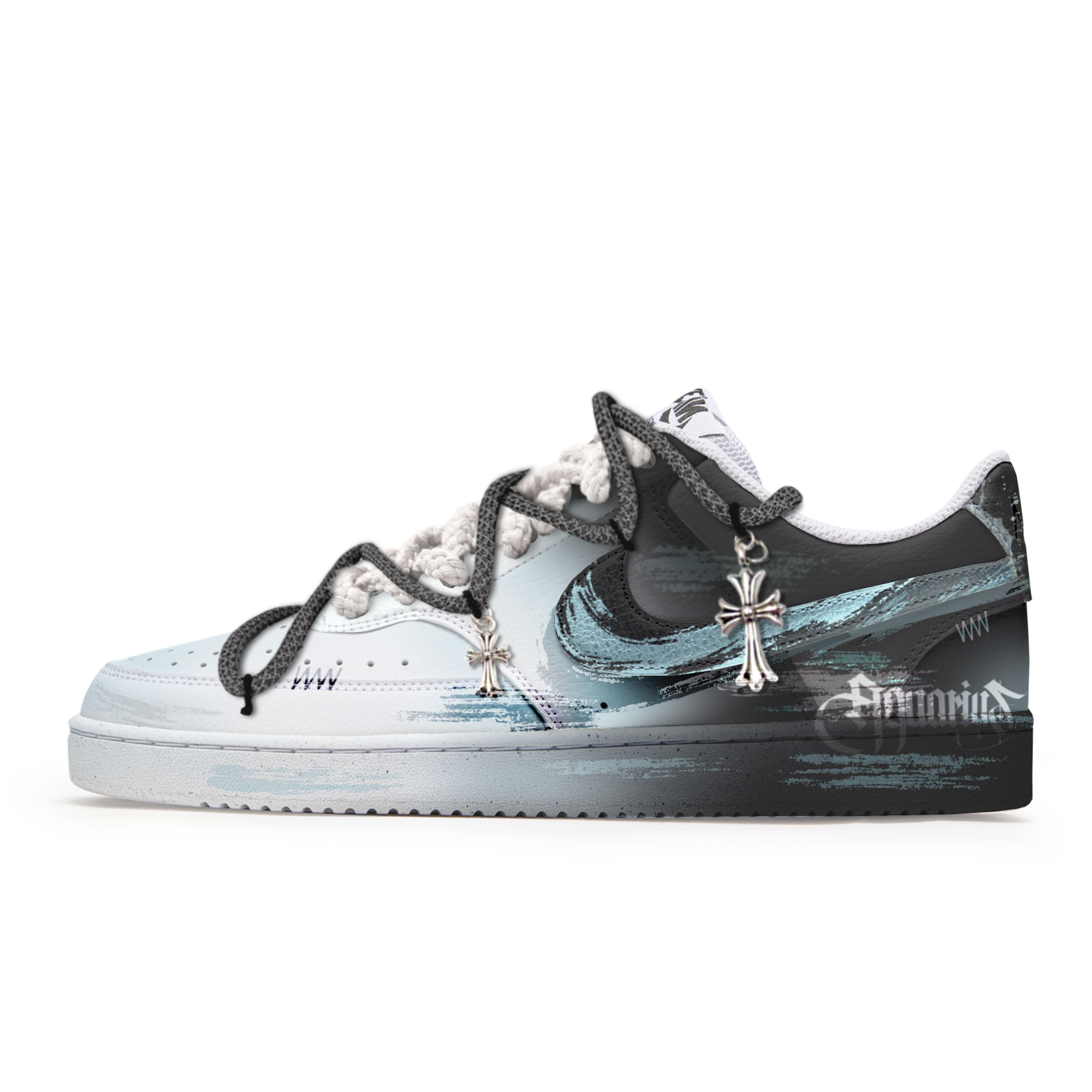 

Nike Court Vision Нековзкі Стійкі до стирання Нековзкі Стійкі до стирання Низькі Скейтбордичні кросівки Чоловічі DH2987-101(Команда202-) 41
