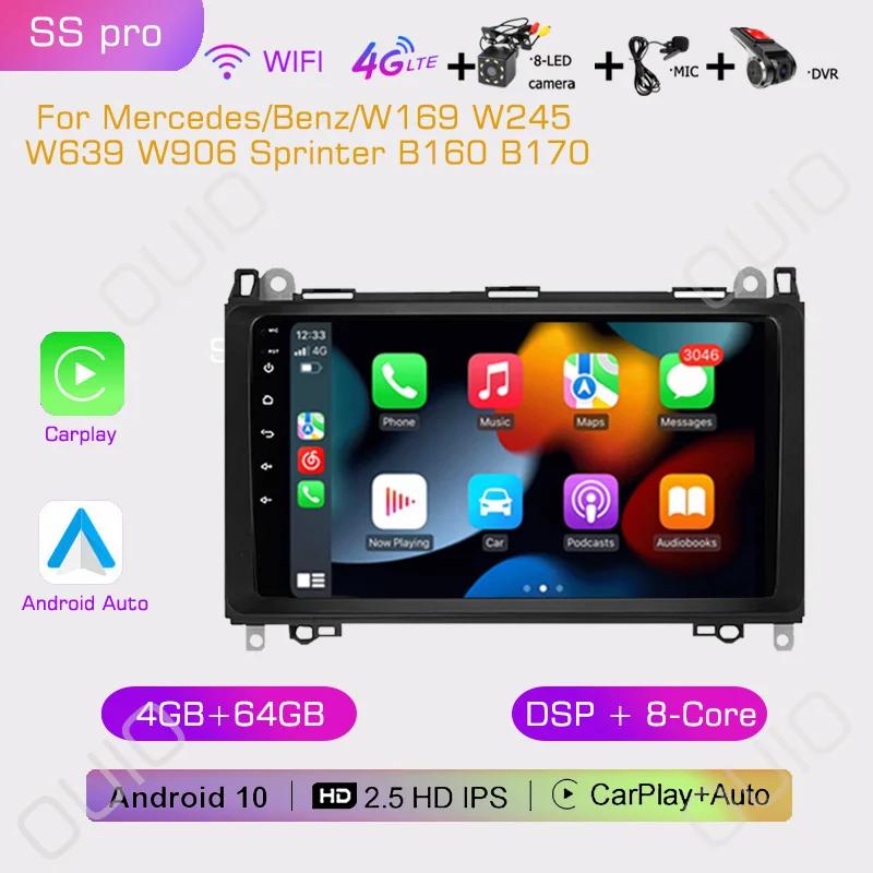 2din Car Radio Multimedia Player Carplay Auto GPS Navi For Mercedes Benz B200 Sprinter W906 W639 AB Class W169 W245 Viano Vito