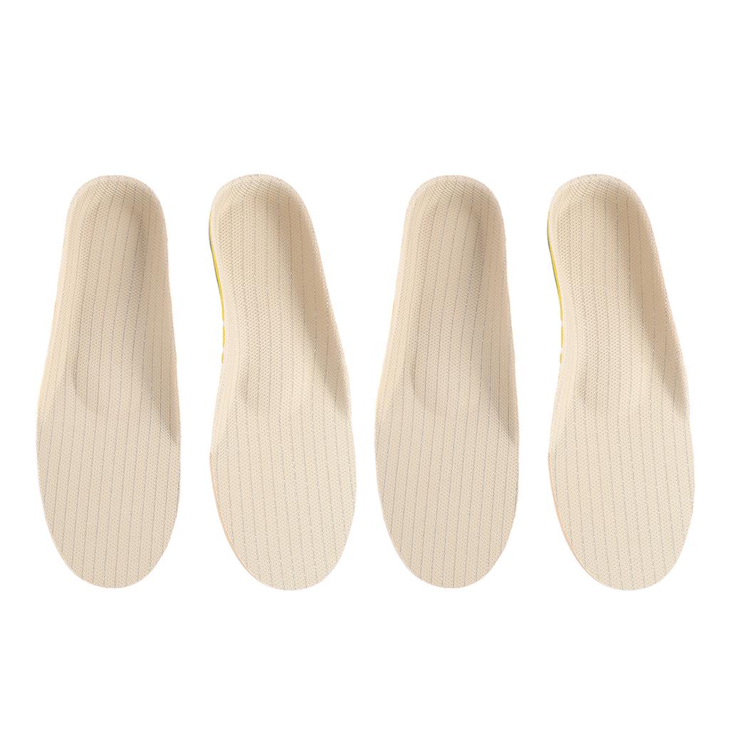2 Pairs Shoe Insoles Light Weight Breathable Shoe Pads Flat Feet Correction EVA Soles Relief