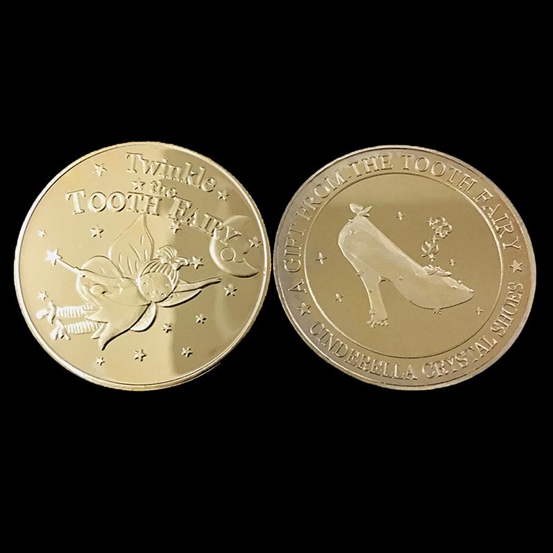 

1 шт., памятная монета с зубной феей, креативная детская смена зубов для детей, подарок