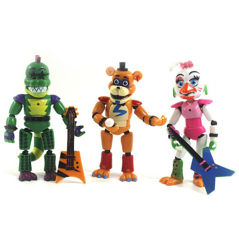 Five Nights At Freddy's Security Breach 5pcs Light-up Action Figures For Kids' Playtime
