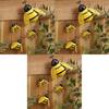 Metal Bee Wall Art Indoor And Outdoor 3d Sculpture For Garden And Bedroom Decorations