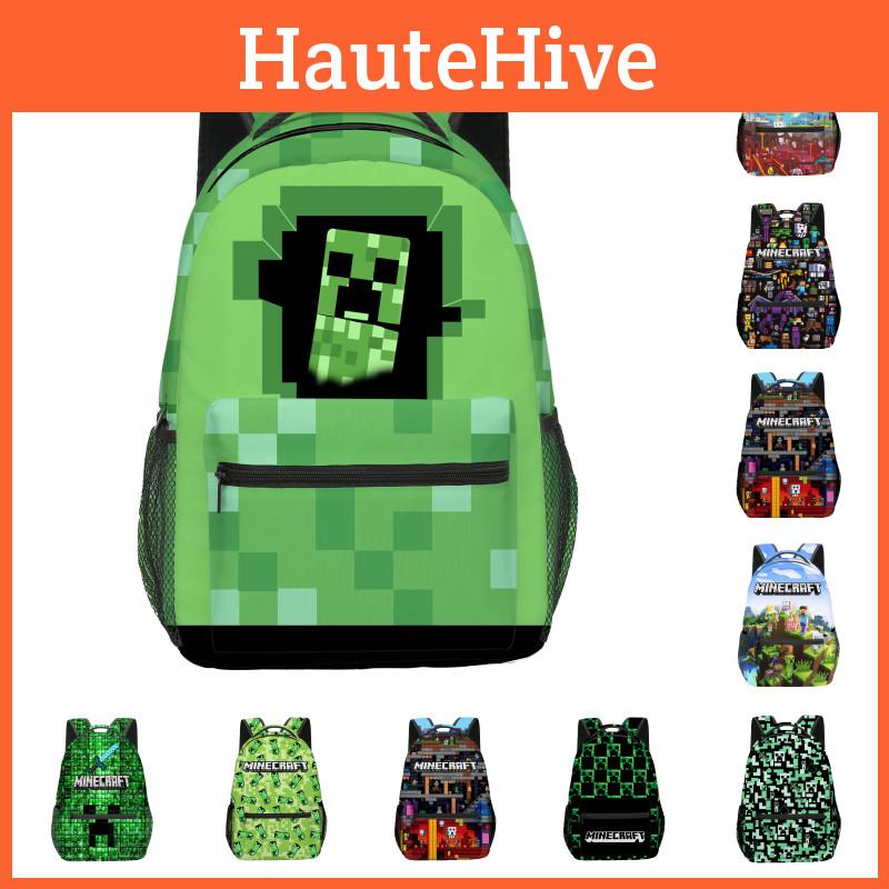 New Arrival Minecraft Kids Backpack For Elementary School Students