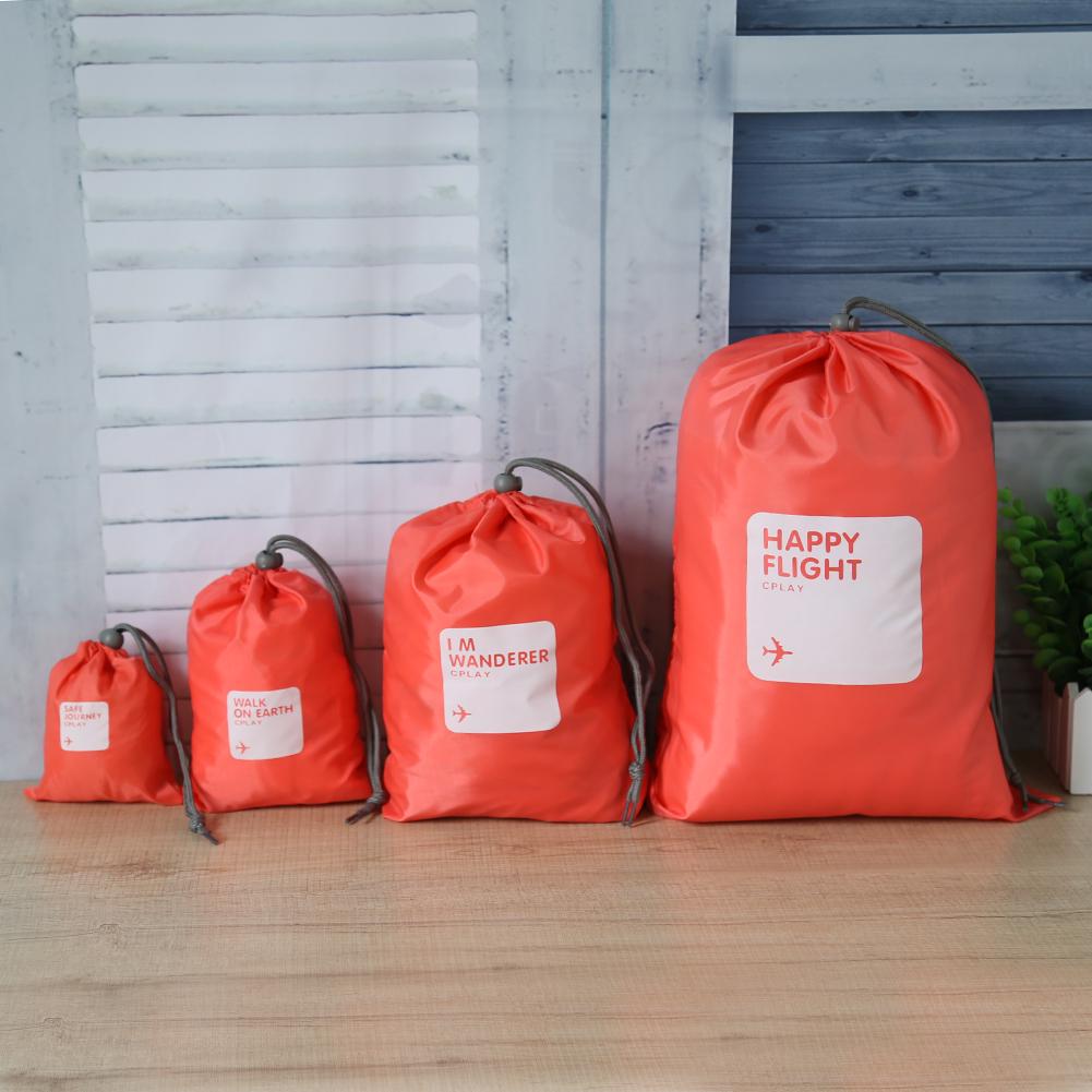 Airplane Fashion Beam Backpack Drawstring Travelling Bundle Pocket Canvas Storage Bag