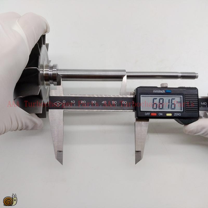 HX55 Turbo Díly Hřídel a kolo turbíny Velikost 80x86,3 mm, 12 lopatek, Dodavatel AAA Turbocharger Parts
