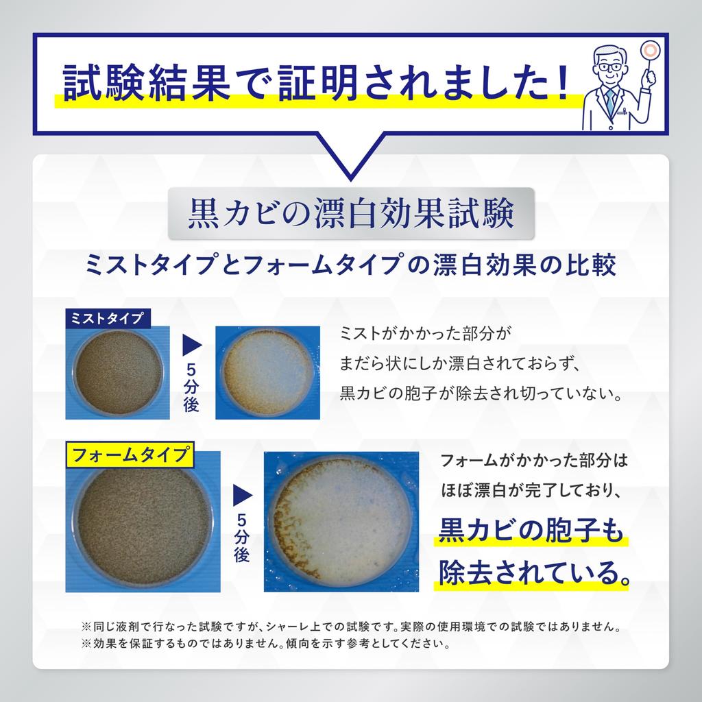 Nanotech Ingredient Formula with Powerful Mold Mold Removal Lab Mold Remover 450g Cleaner for Mold Bathroom Foam Type [New Removal] Multi-Purpose