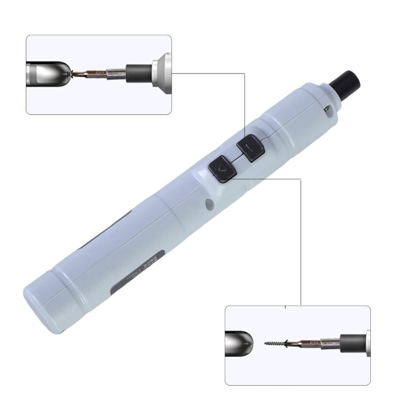 Mini Cordless Electric Screwdriver Rechargeable ScrewdriverKit for Small Electronic Device Maintenance