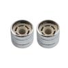Musiclily Pro Inch-Tone Steel Dome Knobs, Mother of Pearl, Chrome, for USA Electric Guitars and Basses (Set of 2)