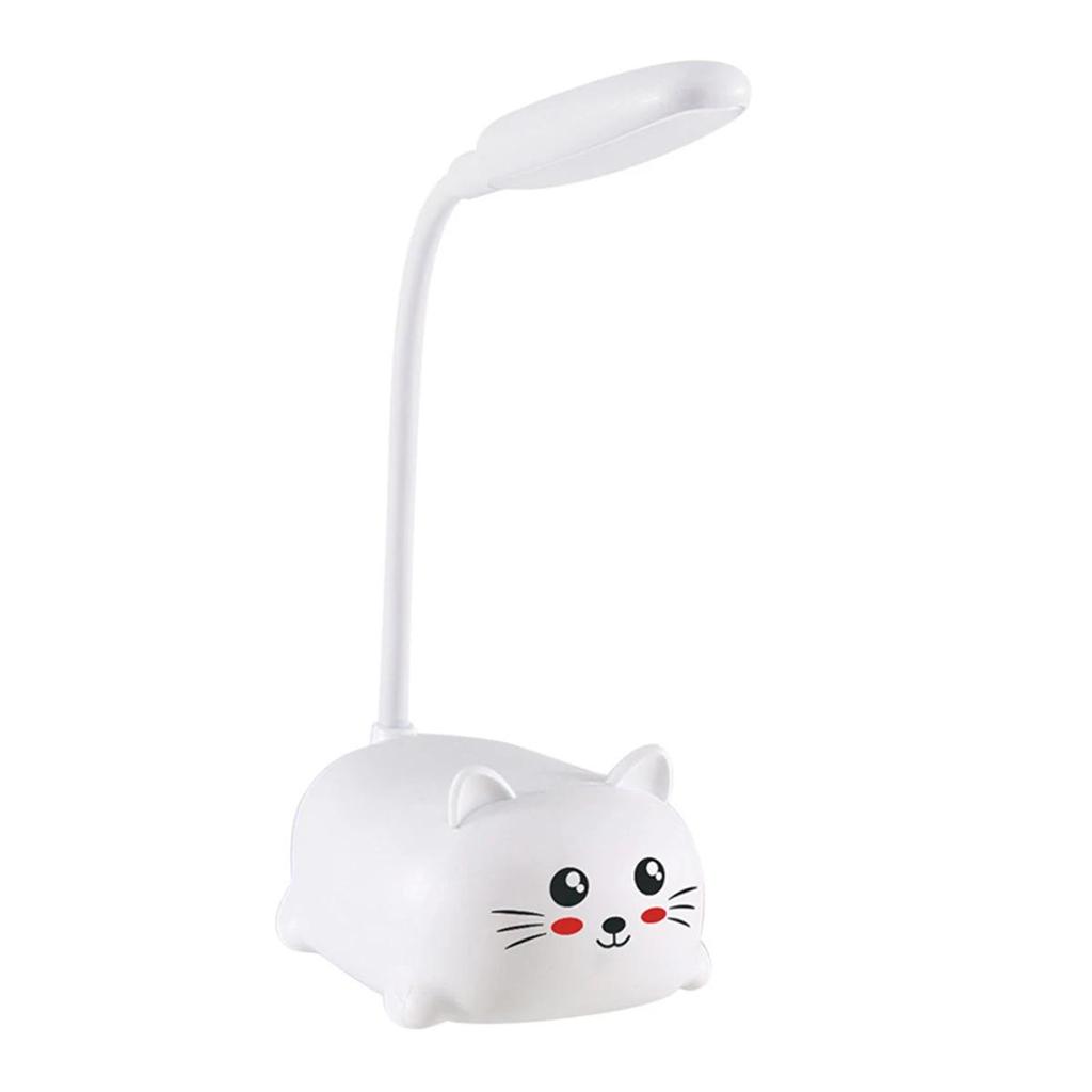 Cat Night Light Flexible Table Lamp Book Foldable Mini Creative Cute Rechargable Reading Study Cartoon Tabls Eye Protecting Desk