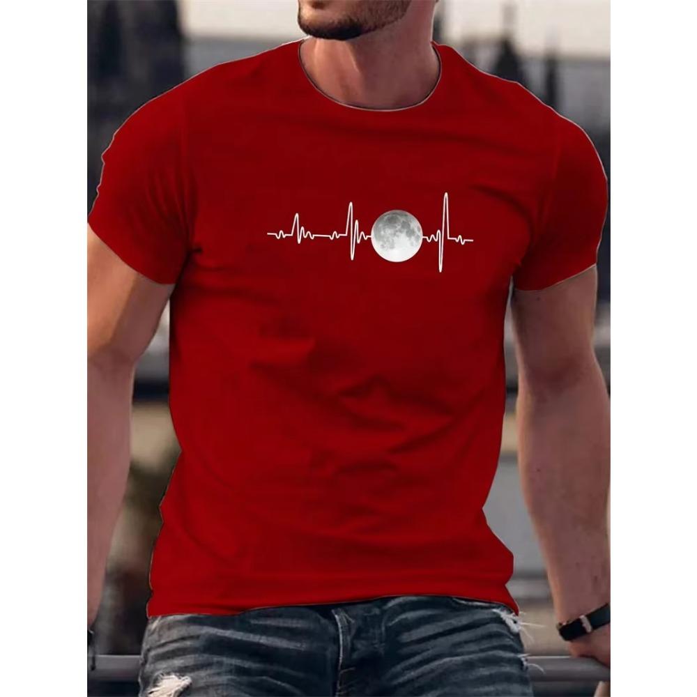 Simple Graphic T Shirts For Men Clothing Fashion Summer Short Sleeve 3D Printed T-shirts Casual Streetwear Oversized T-shirts