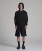 Noming Loose Fit Cropped Easy Sweatshirt - Black