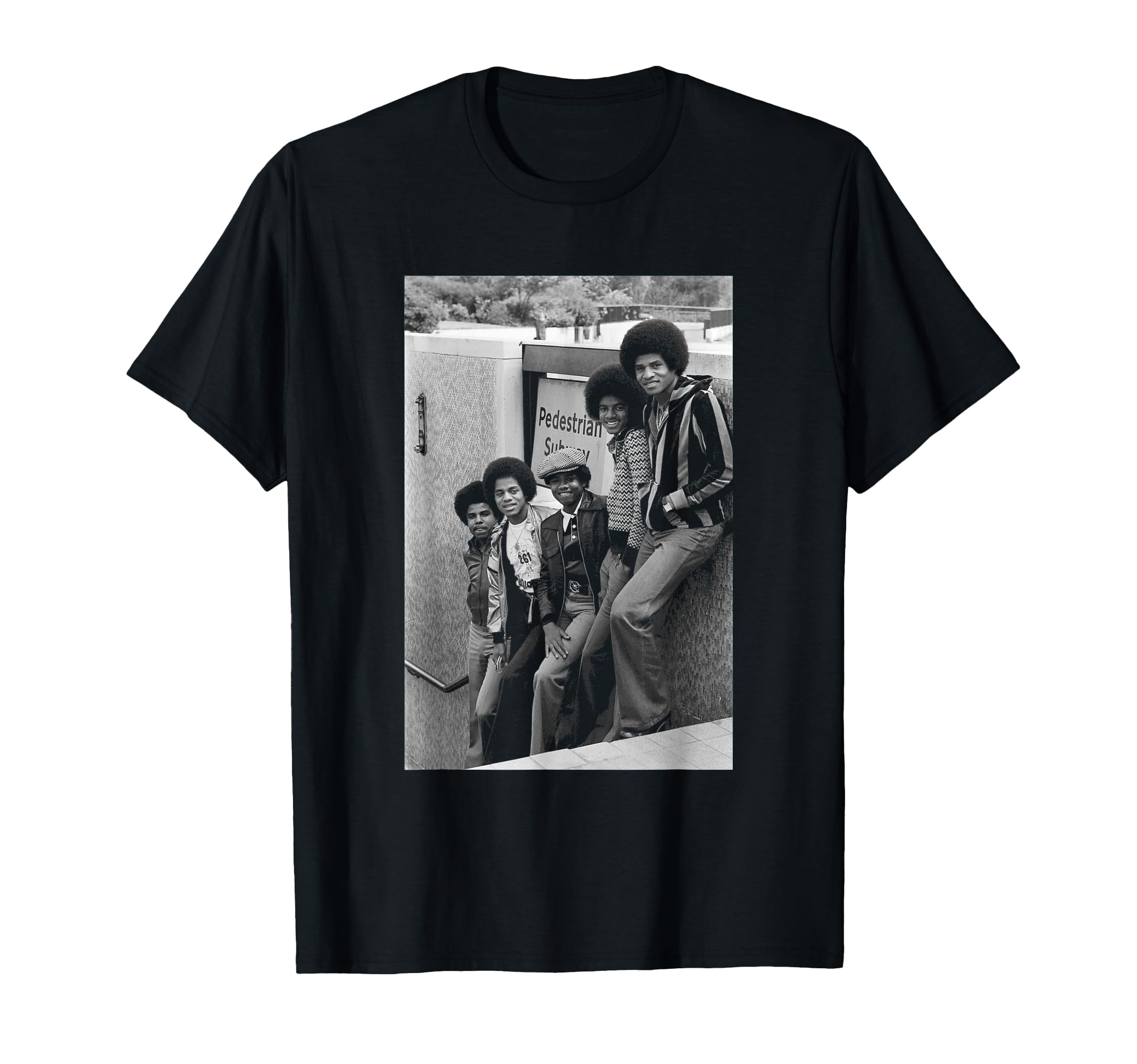 Jackson 5 pop group Michael Jackson London 1977 T-shirt