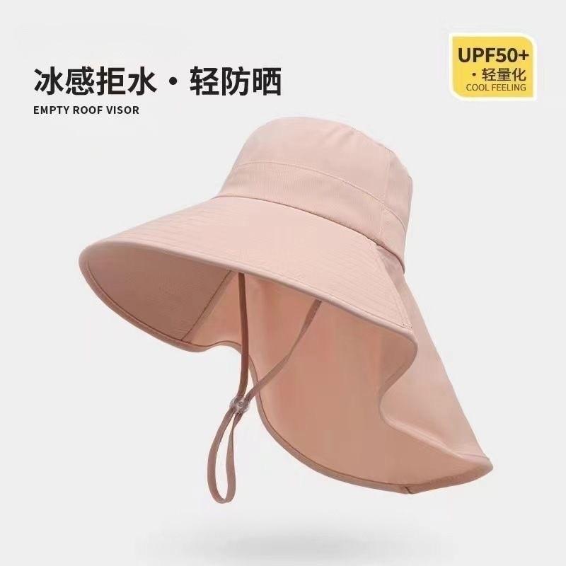Spring sunscreen cap breathable face mask summer neck protection integrated sun hat ultraviolet outdoor sun hat