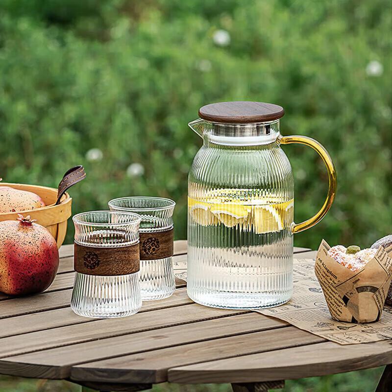FANKAQI High Borosilicate Glass Heat-Resistant Cold Water Pitcher Set