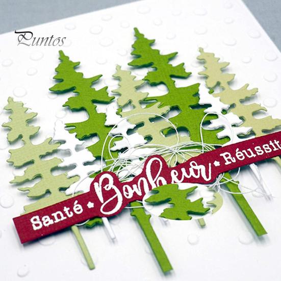 Vánoční strom Cedr Řezací šablona pro DIY Scrapbooking Album Papírová karta