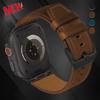 Crazy Horse Leather Strap for Apple Watch Band Ultra2 49mm Series 10 46mm Men 26mm Bracelet for Series 9 7 8 5 4 SE 6 45mm 44mm