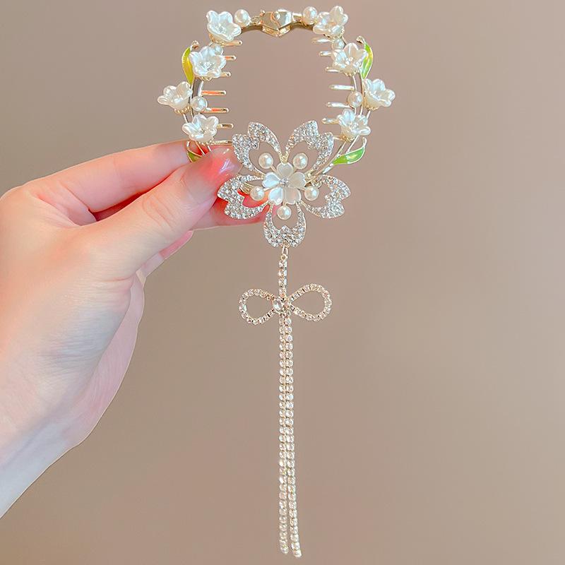 Children's Meatball Claw Hair Clip - Girl's Ponytail Accessory & Styling Tool