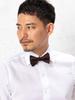 [UNITED ARROWS Green Label Relaxing] Mini Herringbone Solid Bow Tie 31346992178 0700 SILVER(07) FREE