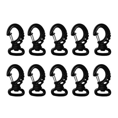 10Pcs Scubas Diving Clip Nylon Swivels Snap Hook Buckles Single Ended Clip Hook Keychains Backpacks Buckles Marine Hardware