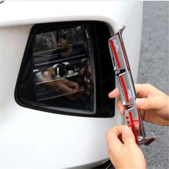 Carbon Fiber Front Fog Light Air Inlet Cover Trim For Hyundai Tucson 2021-2023