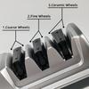 NEW Electric Knife Sharpener-Diamond Wheel System 3-Stage Sharpening (Coarse/Fine/Polish) Fast & Safe for Kitchen Chef