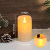 Flameless Votive სანთლები ბატარეით მომუშავე LED ჩაის ნათურები ელექტრო ყალბი სანთელი მოძრავი ფითილით საქორწინო წვეულების დეკორი სანთლები სანთლები