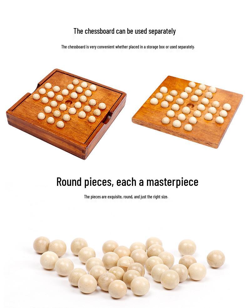 Wooden Children's Classic Diamond Chess Puzzle for Early Education