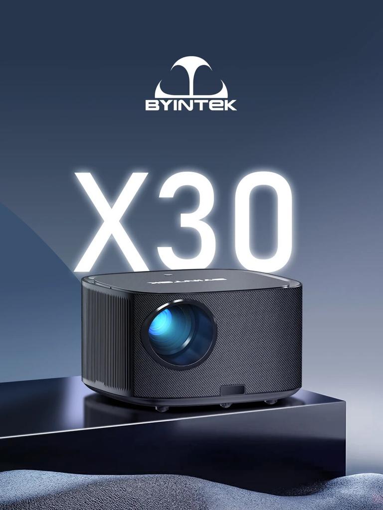 BYINTEK X30 1080P Full HD Legally Licensed Netflix TV System AI Auto-focus Dolby Smart WIFI LCD LED Video Home Theater Projector