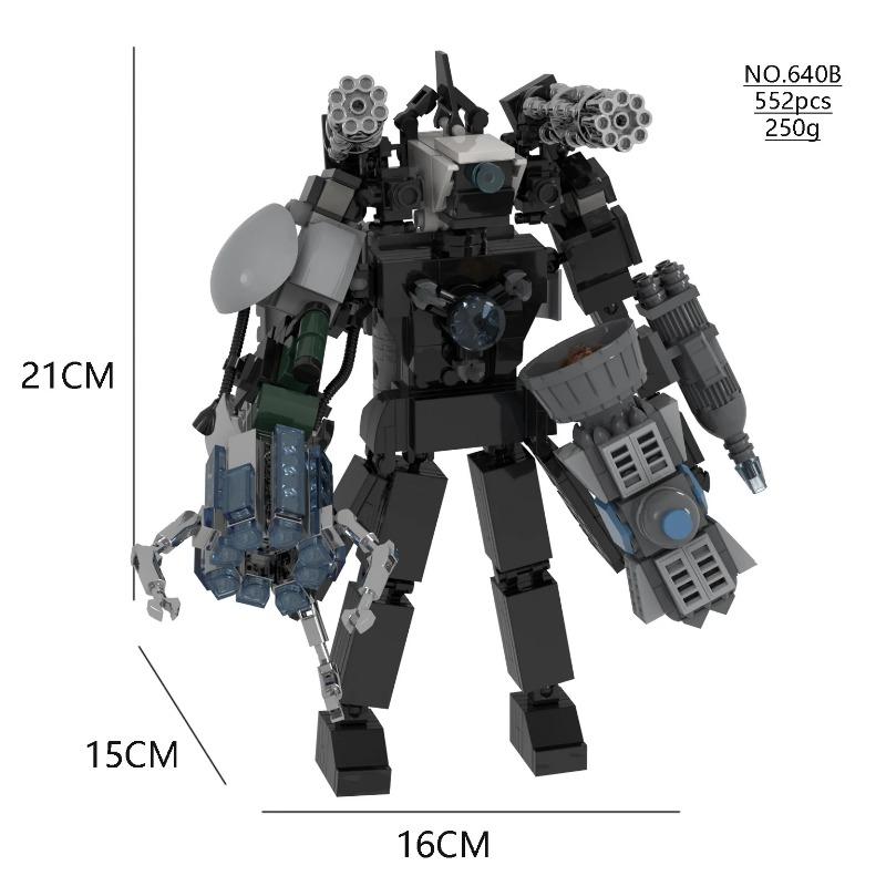 

Upgrade Titan Tv Man Skibidi Toilet Building Blocks Clock Drill Man Speakerman Cameraman Drillman Speakerman G Man Astro Toy