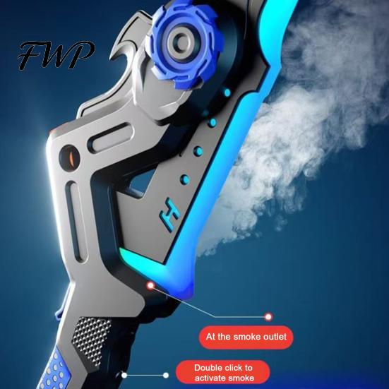 Interstellar Battle Ax Toy Spark with Smoke Effect Transforming Weapon LED 7 Sci-fi RGB Colors Dynamic Sound Haptic Feedback for Kids Dual Function
