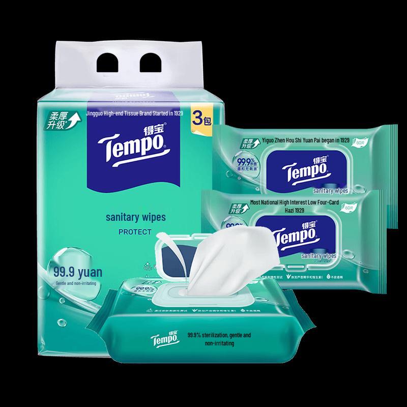 Tempo Antibacterial Wet Wipes