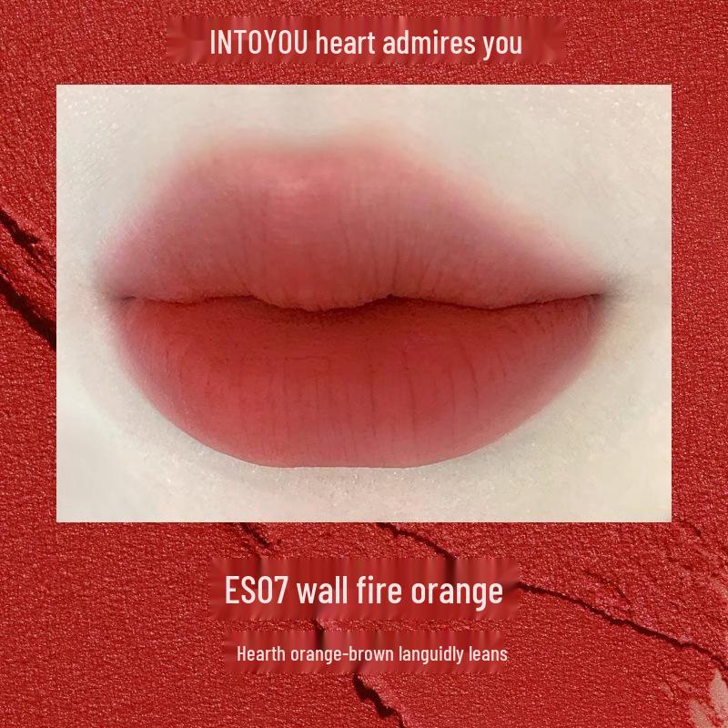 INTO YOU Heartbeat Lip Glaze: Matte Velvet, High Saturation, Non-Stick Lipstick