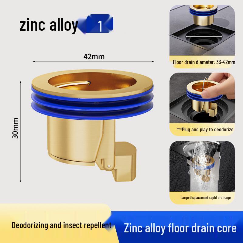 All-Copper Bathroom Floor Drain Deodorant: Insect-Proof, Anti-Backflow, Odor-Sealing Universal Cover.
