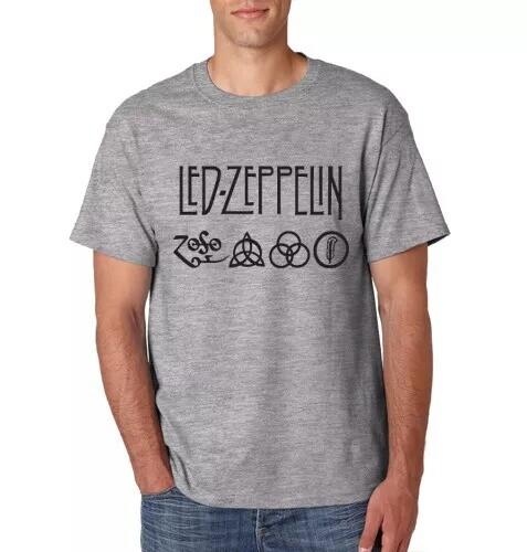 Led Zeppelin T-Shirt Classic Rock Band On S-6Xl Cotton Tee, Rock Band Tee Unisex T-Shirt