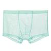 Men Underpants Breathable Solid Color Lint Free Friendly to Skin Elastic Waist Inside Wearing Polyester Quick Dry Mesh Men Boxers Underpants Gift