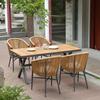 Longchan Outdoor Rattan Dining Set