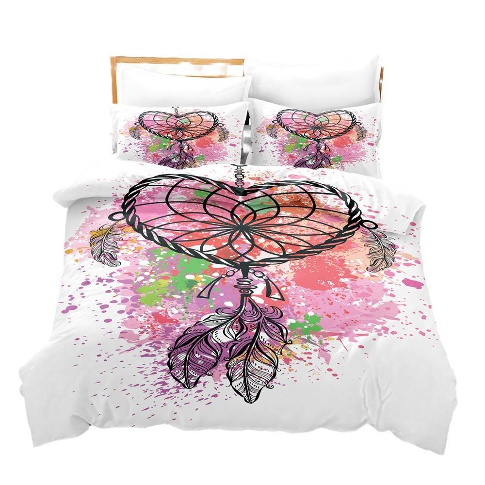 Feather Bedding Kit Size Digital Printing Three-Piece Set