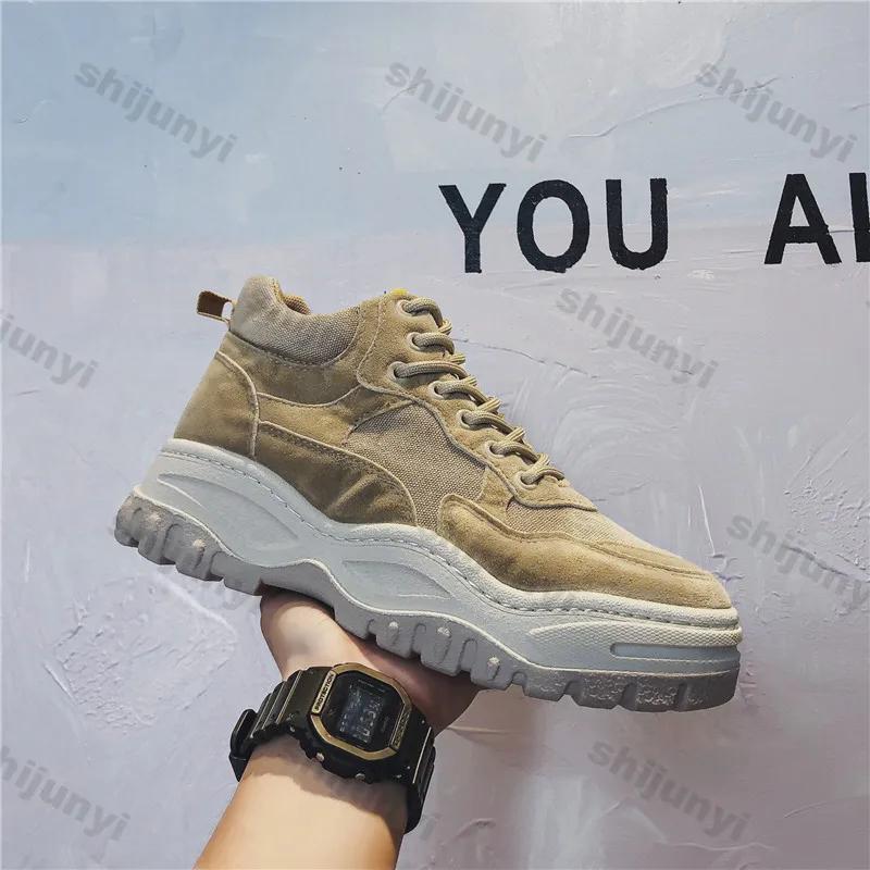 Men Shoes Ankle Boots 2024 New Autumn Winter Sports Casual Comfortable Anti Slip Running Lace Up Platform Warm Outdoor Sneakers