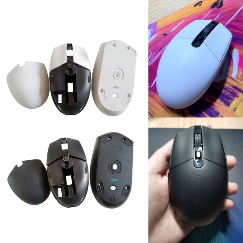 3pcs Gaming Mouse Case Set Plastic Top Shell Battery Covers Outer Case for G304 Slip Proof Wear Resistant