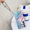 Electroplated Pearl Flower Bracelet Phone Case for Samsung A16/S25U