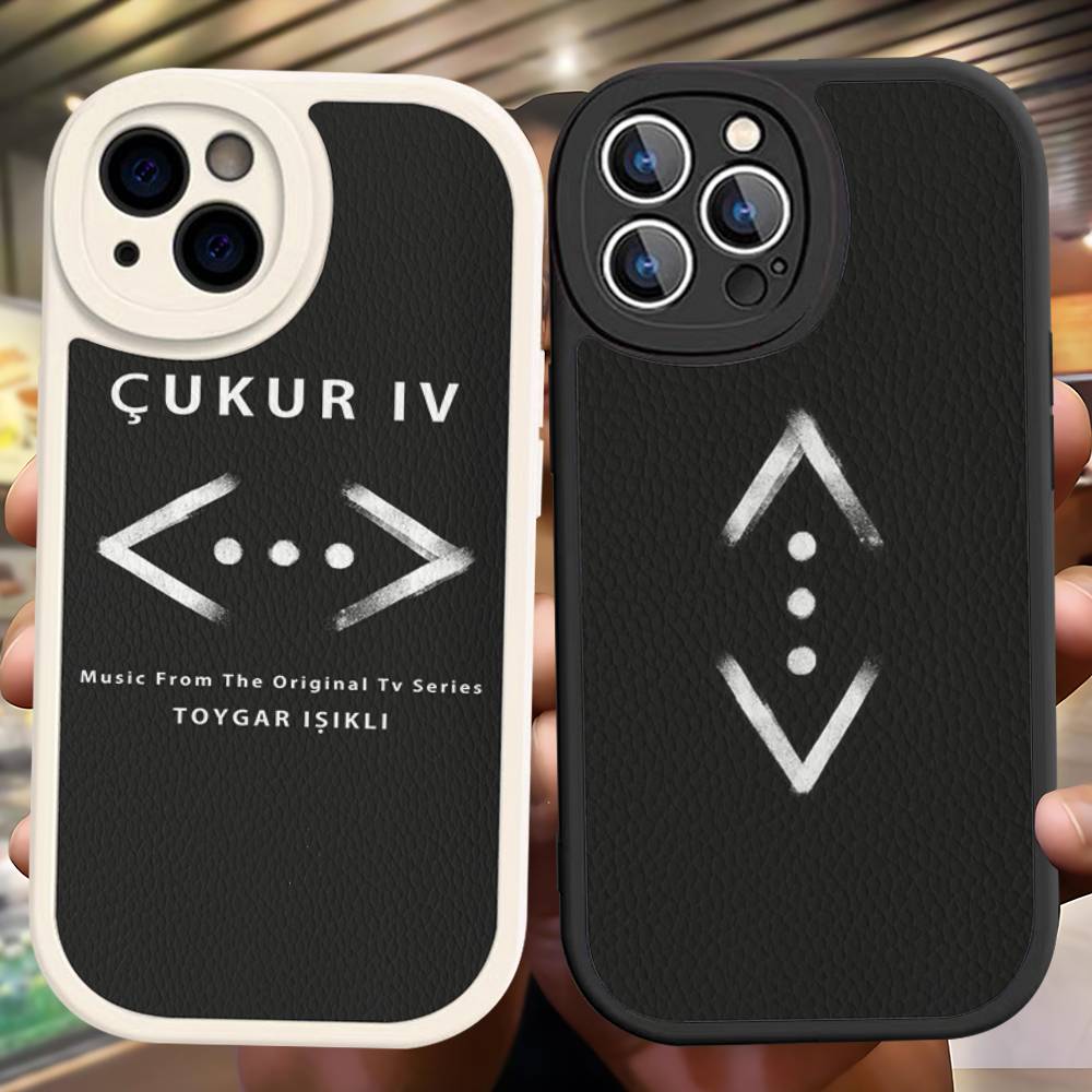 TV Cukur Phone Cover For IPhone 11 12 13 14 15 16 Pro Max Mini Plus Soft Leather Case