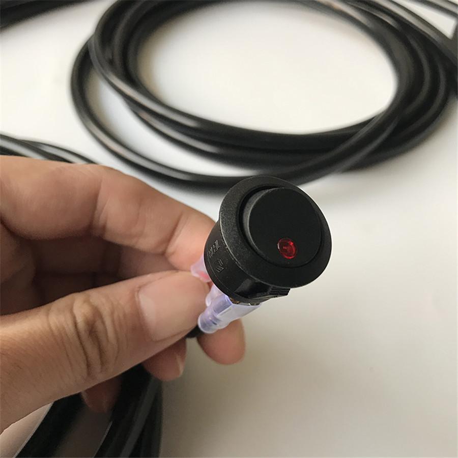 12V Single Car LED Light Bar Wiring Loom Harness High Beam Quickly Turn 9005/H4 High Beam Driving Light