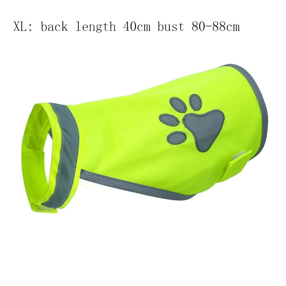 Outdoor Dog paw High Visibility Pet Hi Vis Coat Pet Safety Vest Dog Jacket Pet Reflective Vest
